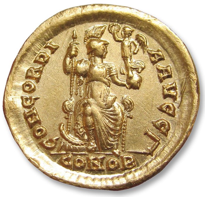 Romarriket. Arcadius (AD 383-408). Solidus Constantinople mint, 3rd officina (Γ) 395-402 A.D.