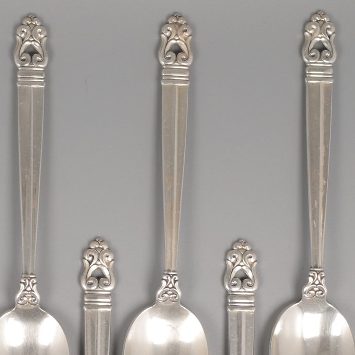 International Silver Company Dessertlepel Model: Royal Danish - Ske (10) - 925 sølv