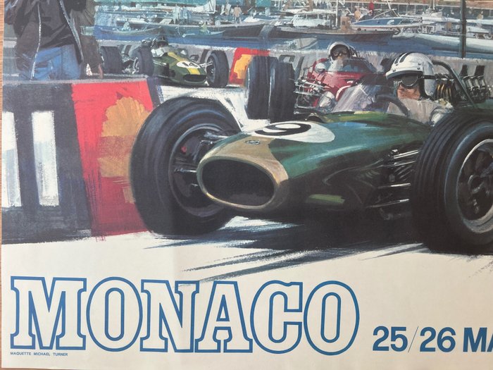 Anonymous - Poster pubblicitario- GP Monaco 1968- (After) - 1980‹erne