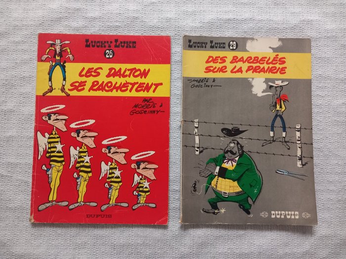 Lucky Luke T26 + T29 - 2x B - 2 Album - Første udgave - 1965/1967