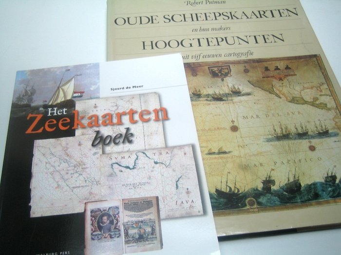 World - Verdensomspændende søkort; Waghenaer, Blaeu, Van Keulen a.m.o. - Oude scheepskaarten en hun makers / Het Zeekaartenboek - 1400-1900