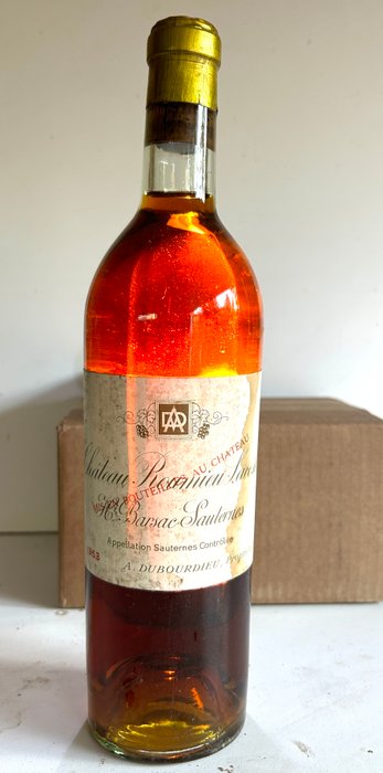 1953 Château Roumieu Lacoste - Sauternes - 1 Flaske (0,75L)