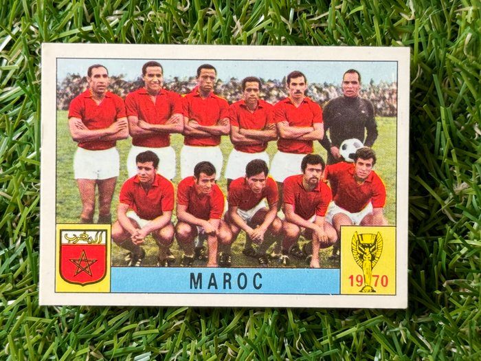 1970 Panini Mexico 70 World Cup Maroc Team (Bisvalida) - 1 Card - Glimrende (EX)