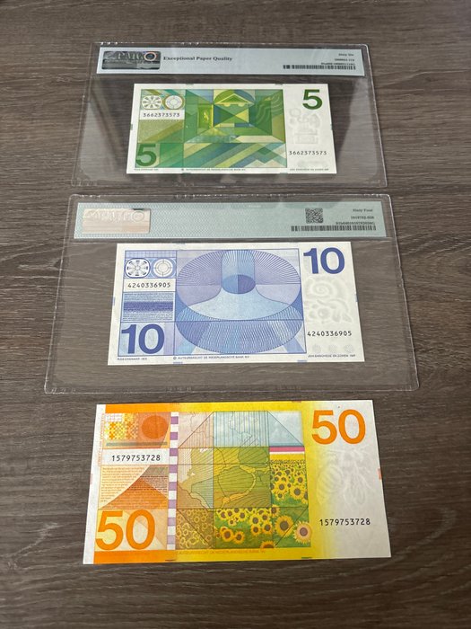 Holland. - 3 banknotes - various dates  (Ingen mindstepris)