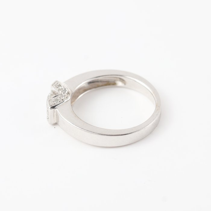 Ring - 18 kraat Hvidguld -  0.51ct. tw. Diamant (Natur) - Diamant