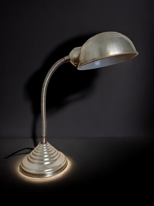 Bordlampe - 1950'ernes industri-/rumalder - Aluminium