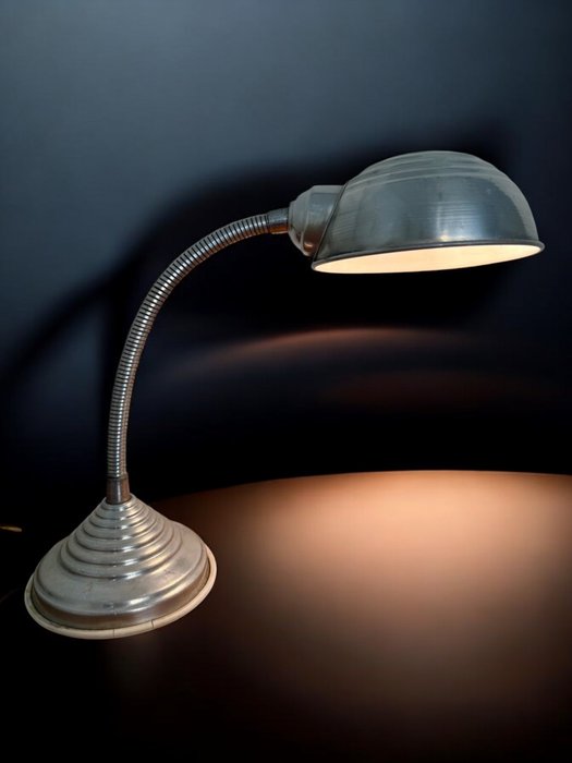 Bordlampe - 1950'ernes industri-/rumalder - Aluminium