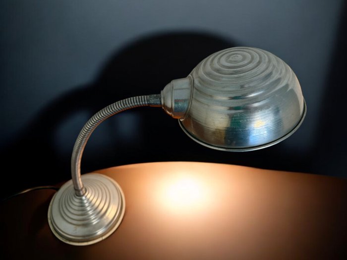 Bordlampe - 1950'ernes industri-/rumalder - Aluminium