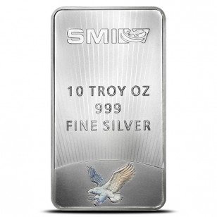 10 Troy Ounce - Sølv 999 - Sunshine Minting Mercury