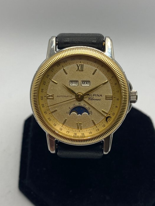 Alpina - Automatic Triple Date 18K Yellow Gold/ Steel - 1331 - Mænd - 1990-1999