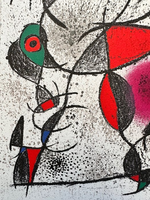 Joan Miro (1893-1983) - Jaillie du calcaire