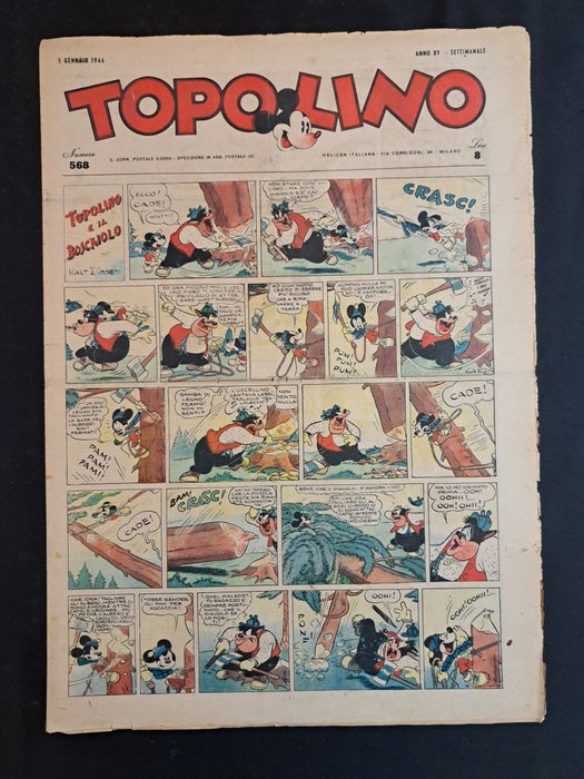 Topolino Giornale - 1946 - 27 Comic - Første udgave