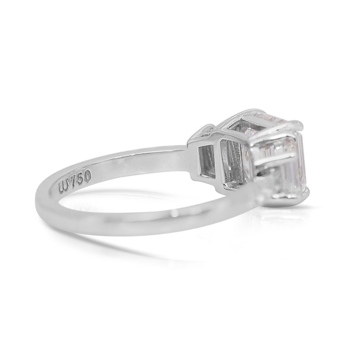 Ring - 18 kraat Hvidguld -  2.70ct. tw. Diamant (Natur) - Diamant - Fantastisk ring