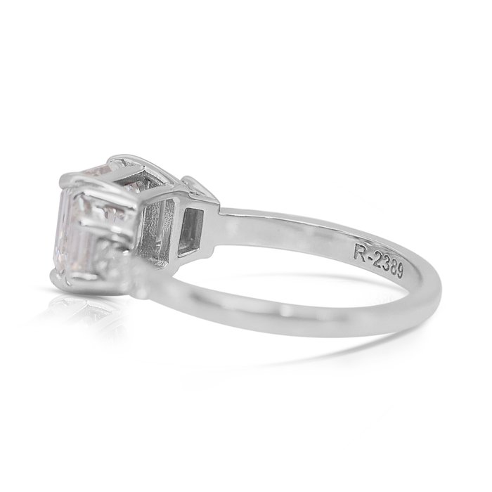 Ring - 18 kraat Hvidguld -  2.70ct. tw. Diamant (Natur) - Diamant - Fantastisk ring