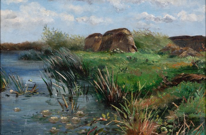 Willem Elisa Roelofs jr. (1874-1940) - Rivierlandschap