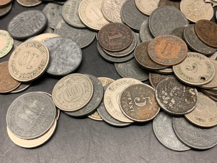 Tyskland. A Lot of 138x Mixed German Coins, a good variety  (Ingen mindstepris)