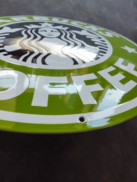 Starbucks - Coffee Starbucks Cafe enamel sign Emailschild Emaille Schild