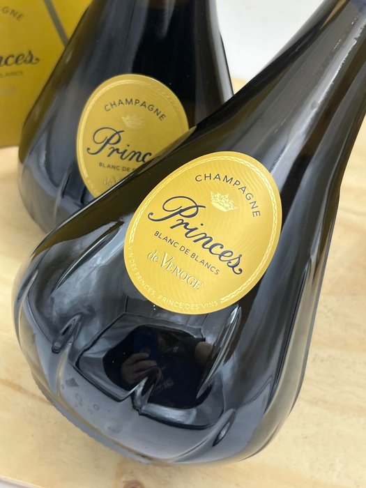 De Venoge, "Cuvée Princes" Brut - Champagne Blanc de Blancs - 2 Flasker (0,75 L)