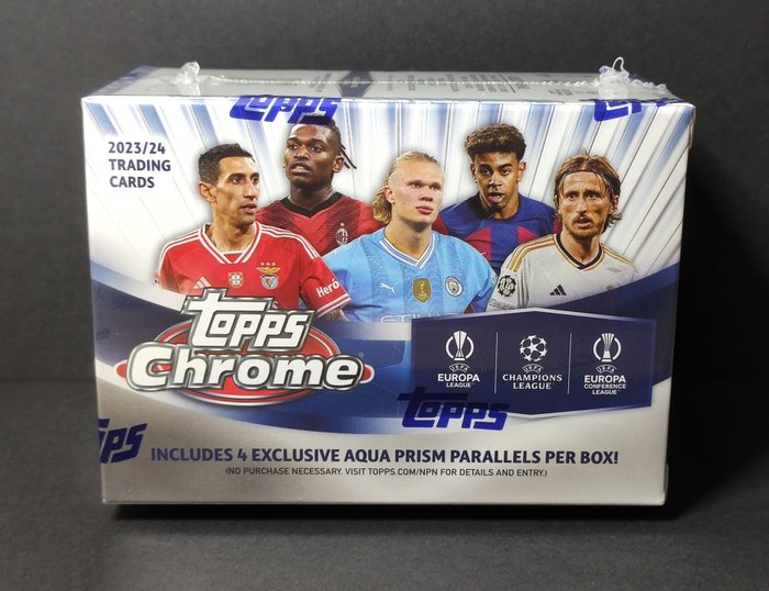 2023/24 Topps Chrome UEFA Blaster Value Box - 1 Sealed box - Næsten så god som ny (NM)