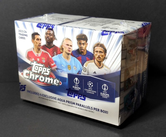 2023/24 Topps Chrome UEFA Blaster Value Box - 1 Sealed box - Næsten så god som ny (NM)