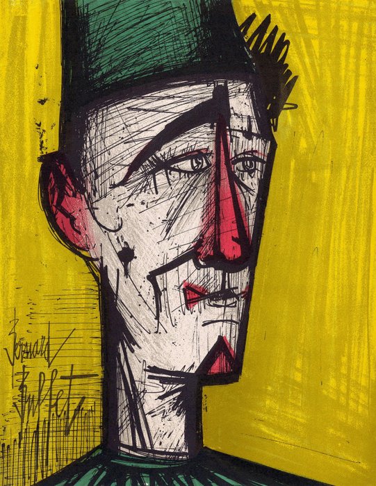 Bernard Buffet (1928-1999) - Le clown jaune