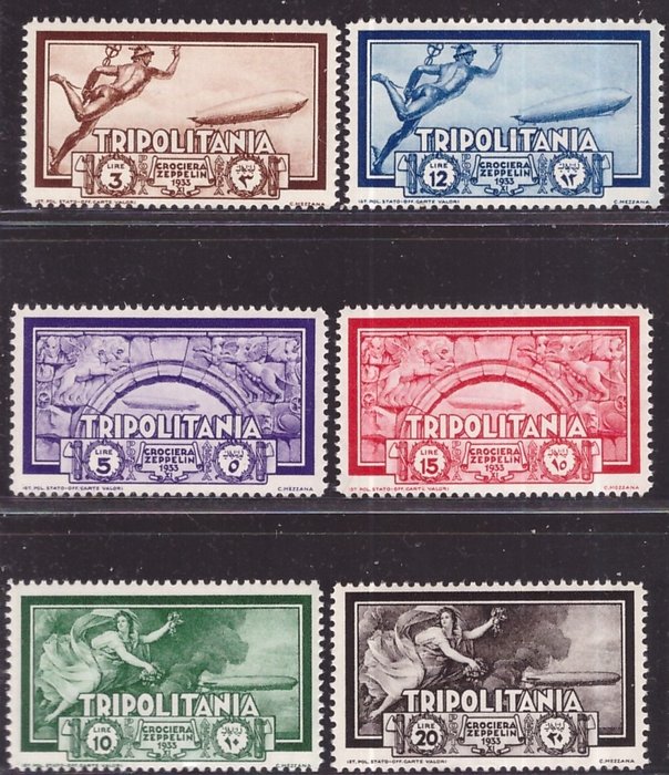 Italienske Tripolitania 1933 - Zeppelin-serien - Sassone S. 28