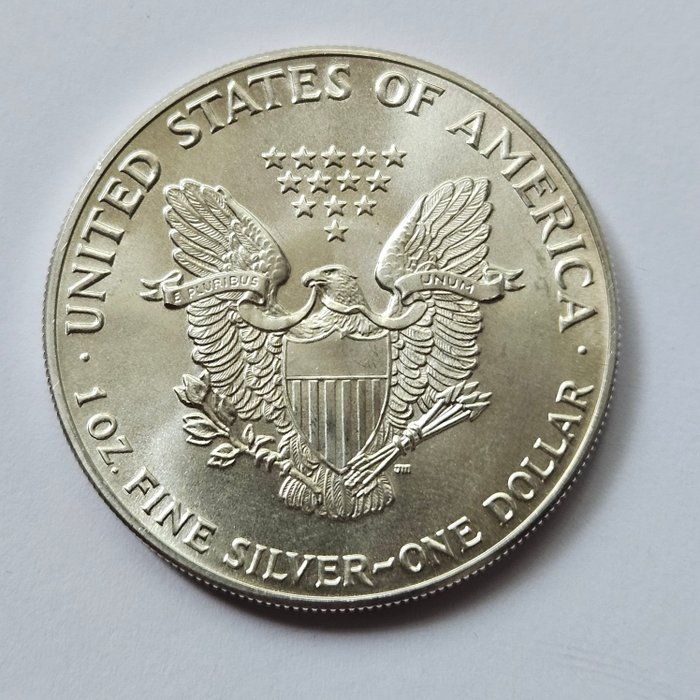 Förenta staterna. 1 Dollar 1986 American eagle, 1 Oz (.999)  (Ingen mindstepris)