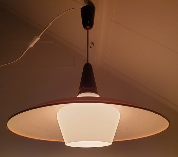 Lampe - Bakelit, Glas, Træ, plast