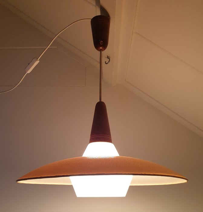 Lampe - Bakelit, Glas, Træ, plast