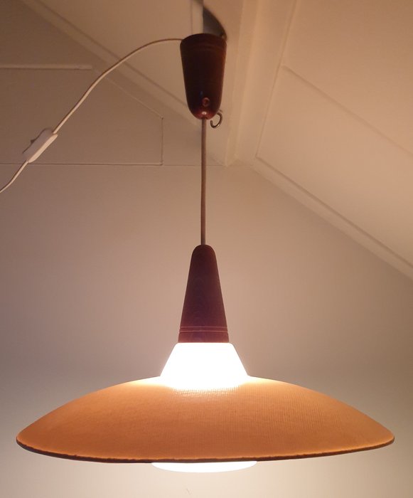 Lampe - Bakelit, Glas, Træ, plast