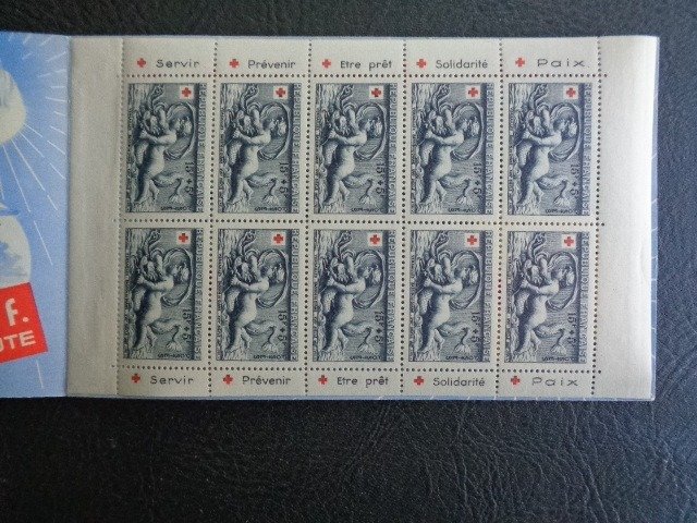 Frankrig 1952 - Røde Kors Notesbog 1952 Ny uden hængsler VF - Yvert n°2001 MNH Luxe 1er Choix