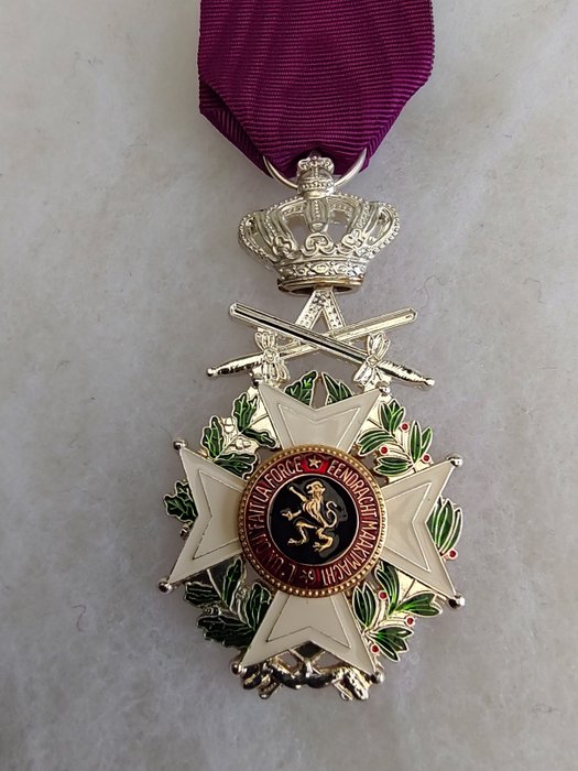 Belgien - Militærmedalje - Medaljeridder af Leopold 1