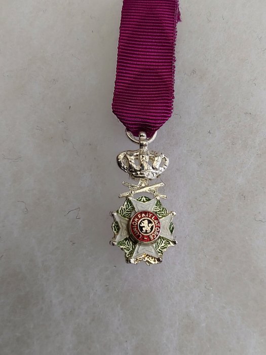 Belgien - Militærmedalje - Medaljeridder af Leopold 1