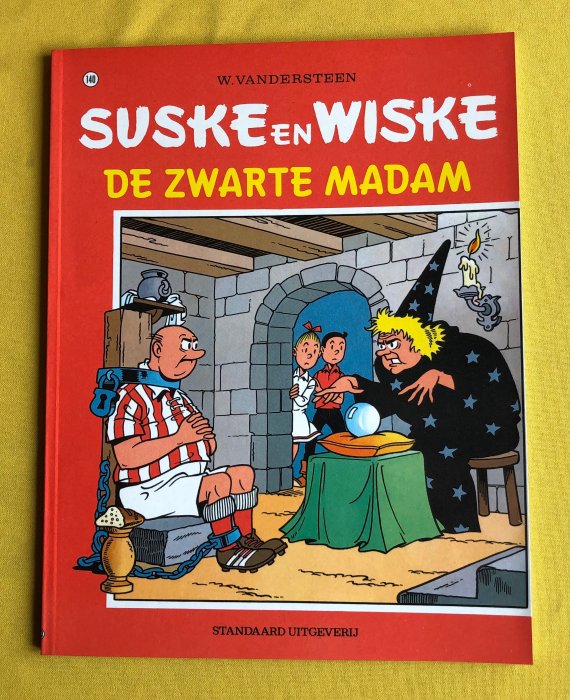 Suske en Wiske - VK-140 De zwarte madam - Inclusief reclamefolder 25 jaar “Suske en Wiske” - 1 Album - Første udgave - 1973