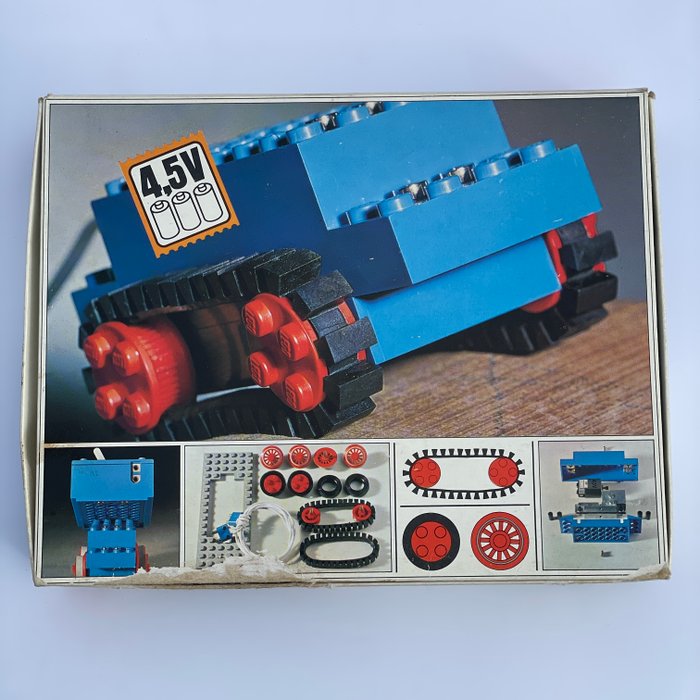 Lego - lego 103 45V Motor Set with Rubber Tracks met doos uit 1969 !