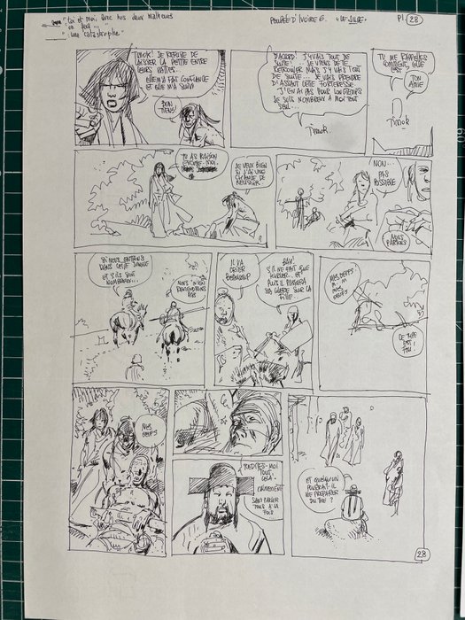 Franz - 2 Original preliminary page - Poupée d'Ivoire - T6 Le juge