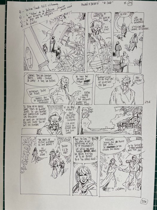 Franz - 2 Original preliminary page - Poupée d'Ivoire - T6 Le juge