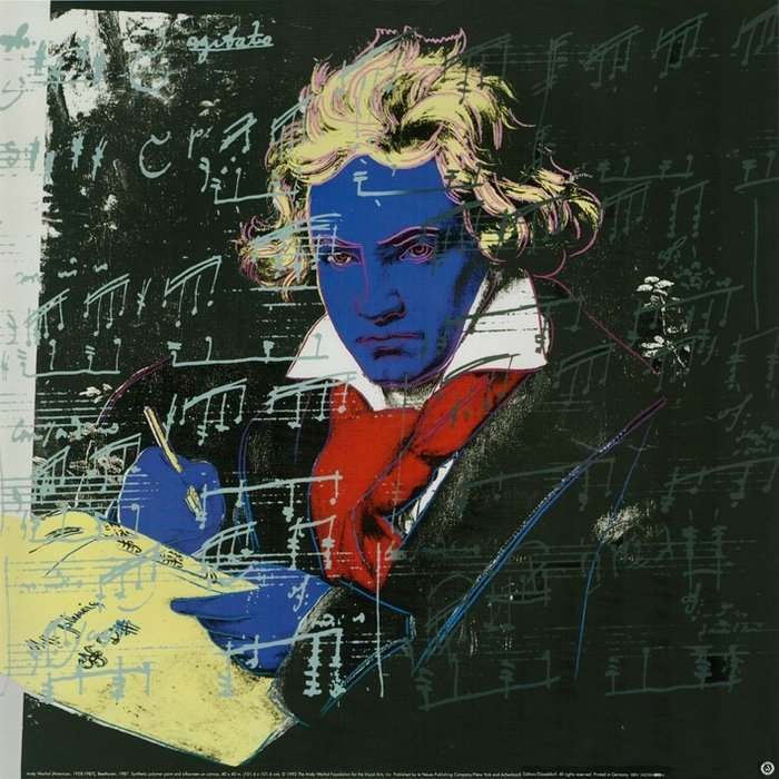 Andy Warhol - Beethoven 1987 - Licensed Print - 1992