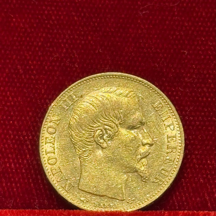 6,45 grams - Guld 900 - 20 Francs Napoleon III