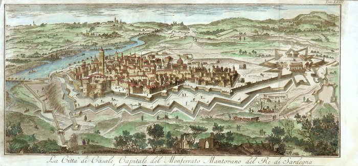 Italien - Casale Monferrato, Alessandria; T. Salmon - La Città di Casale, Capitale del Monferrato Mantovano del Re di Sardegna - 1721-1750