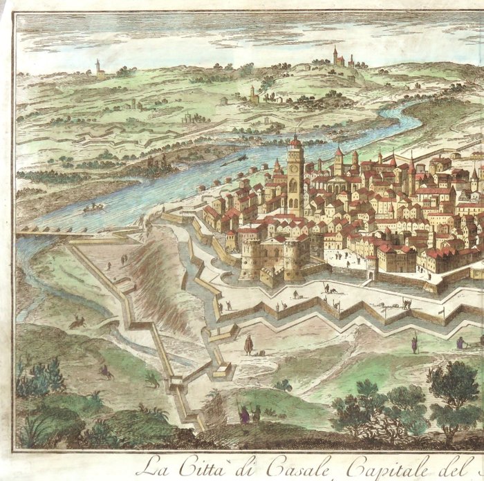 Italien - Casale Monferrato, Alessandria; T. Salmon - La Città di Casale, Capitale del Monferrato Mantovano del Re di Sardegna - 1721-1750