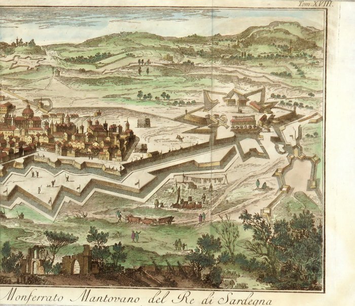 Italien - Casale Monferrato, Alessandria; T. Salmon - La Città di Casale, Capitale del Monferrato Mantovano del Re di Sardegna - 1721-1750