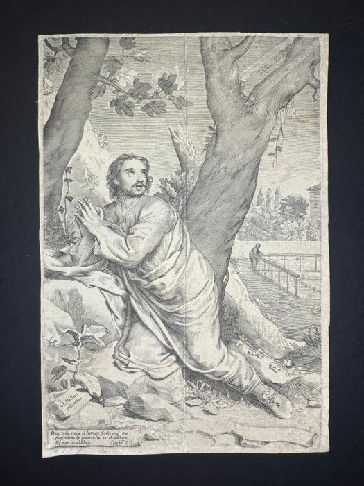 Claude Mellan (1598-1688), after - Sant'Agostino - Dolores animae salutem parturientis