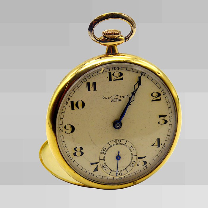 Wyler Vetta - Oro 750 (18 Kt) mod. Chronometre Pocket Watch - 68636 - 1901-1949