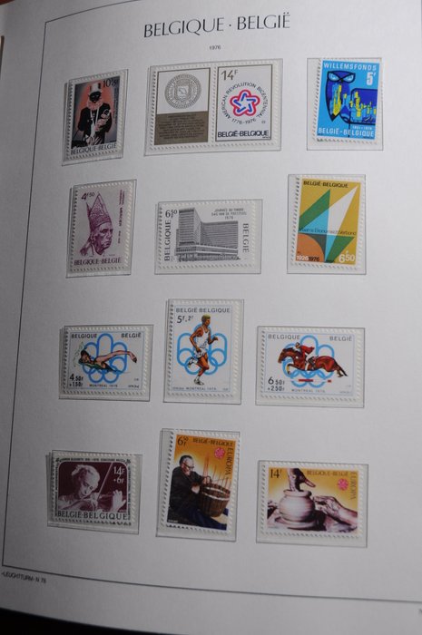 Belgien 1964/1995 - MNH-kollektion i 2 luksuriøse Leuchtturm-albums