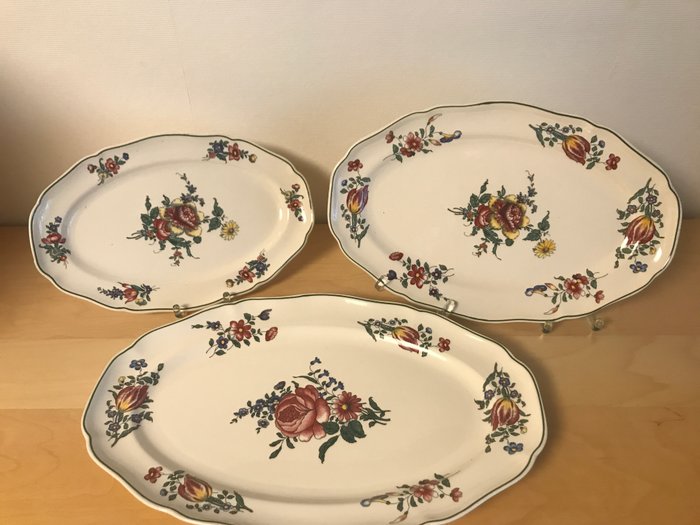 Villeroy  Boch - Middagsservice - Serveringsskåle og serveringsfade, porcelæn. Gamle Strasbourg