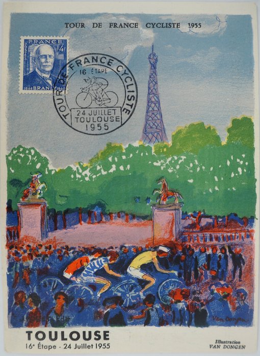 Kees Van Dongen (1877-1968) - L'arrivée du Tour de France