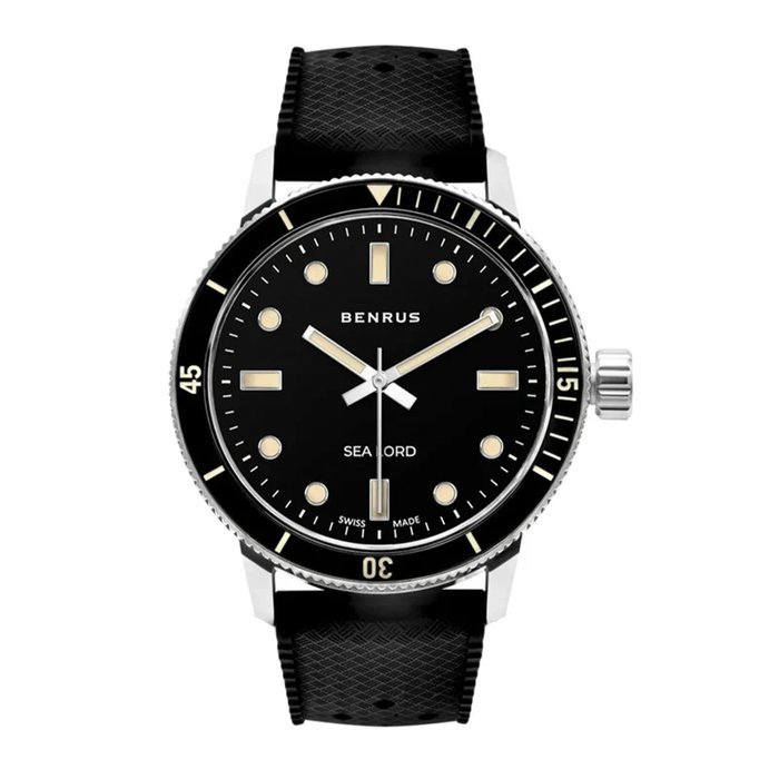 Benrus - Sea Lord Dive Collection Brand New - Ingen mindstepris - SEA LORD BLACK - Mænd - 2011-nu