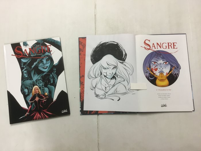 Sangre T3 + T4 + Dessin original - 2x C - 2 Album - Første udgave - 2022/2023