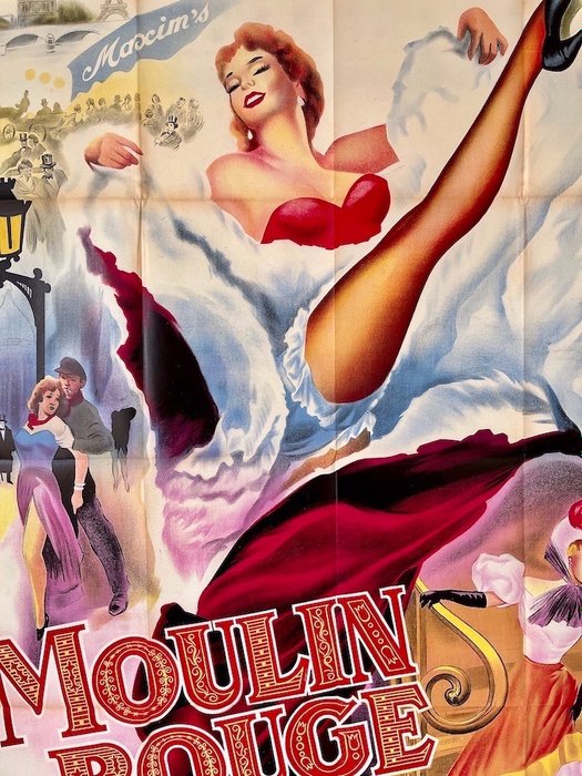 Moulin rouge (1952) - John Houston, Zsa Zsa Gabor - Original French cinema release, 120x160 cm)